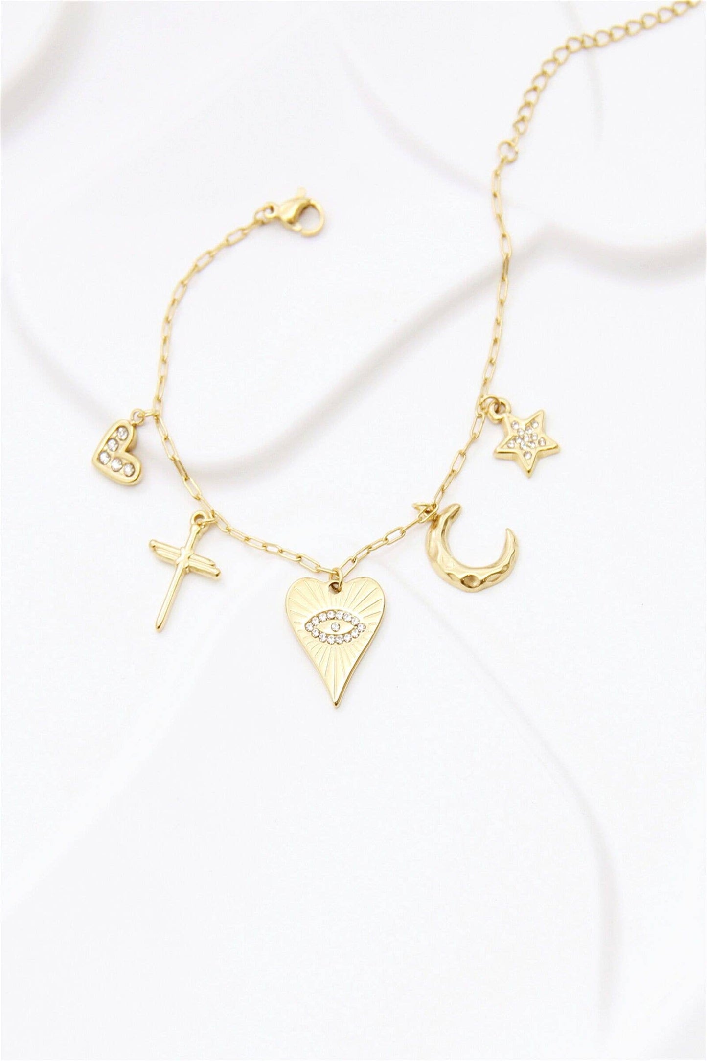 Bracelet « Célina » – Symboles Dorés & Lumière