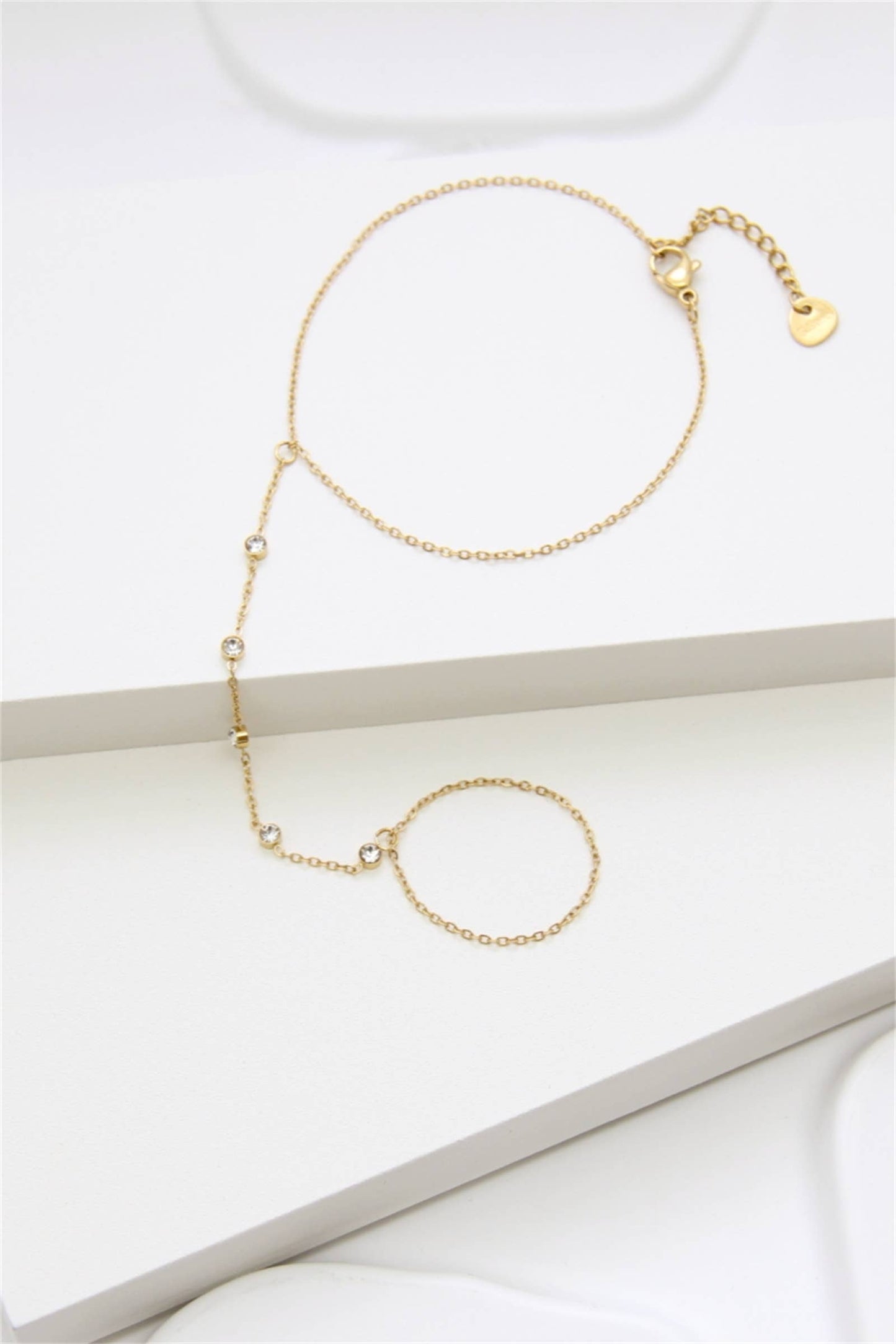 Chaîne bracelet de main doré STARLA