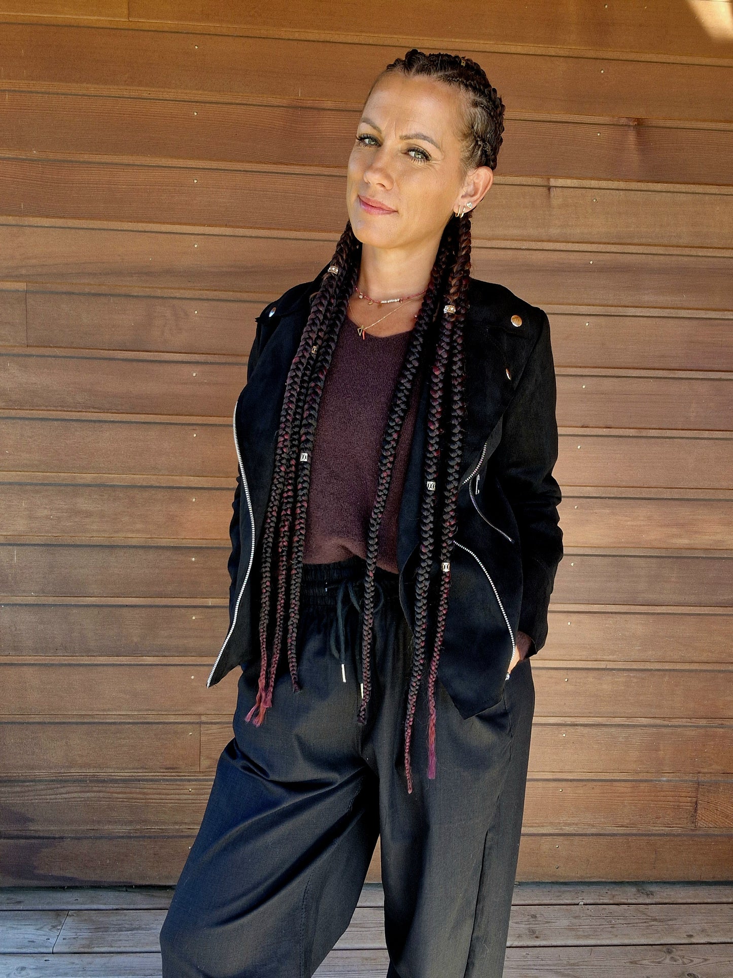 Veste IPA effet suédine