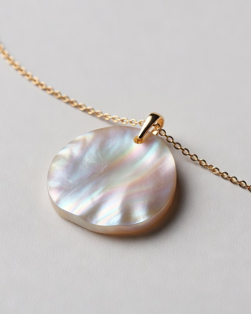 Collier pendentif nacre