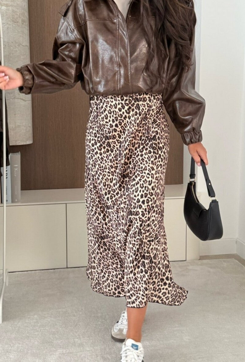 Jupe Satinée Wild Chic