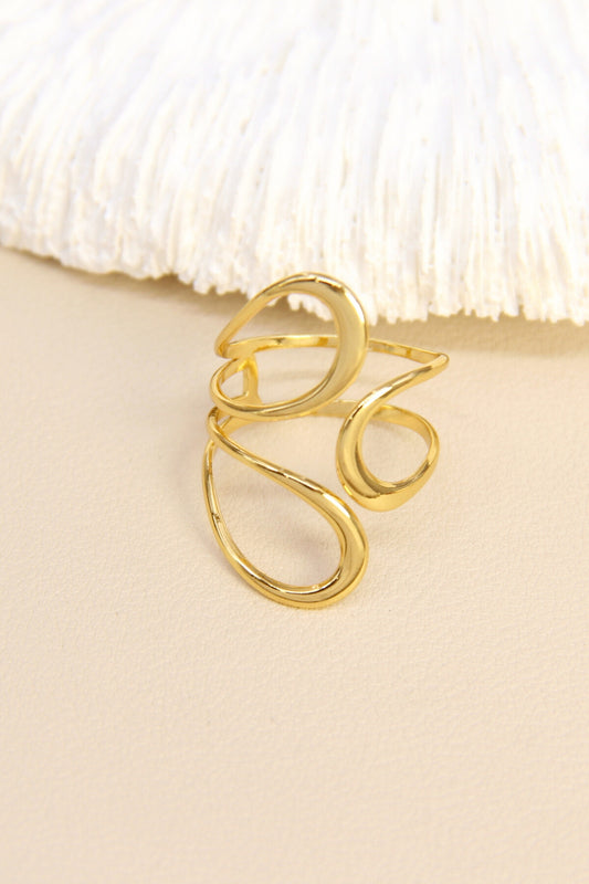 Bague AURORA Goutte Plaqué Or