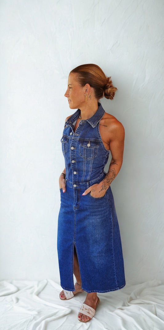 Robe en Jean Dos Nu LUZIA