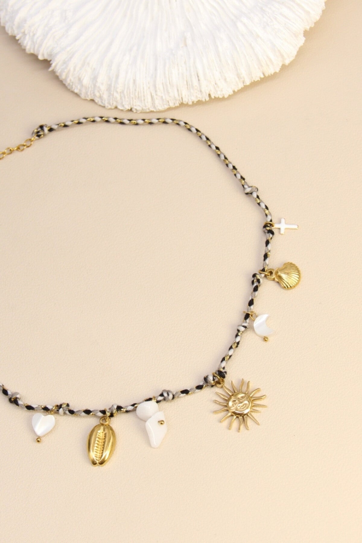 Collier SOLEIL & CHARMS- Esprit Bohème Chic