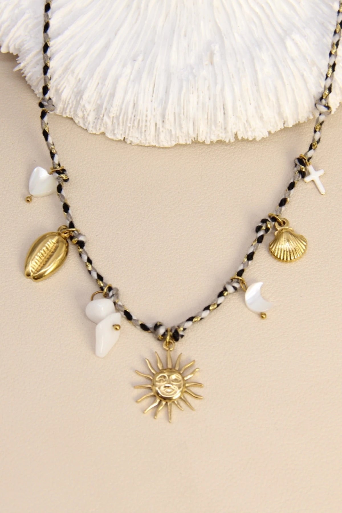 Collier SOLEIL & CHARMS- Esprit Bohème Chic