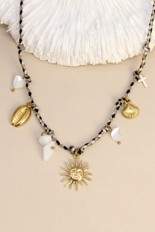 Collier SOLEIL & CHARMS- Esprit Bohème Chic