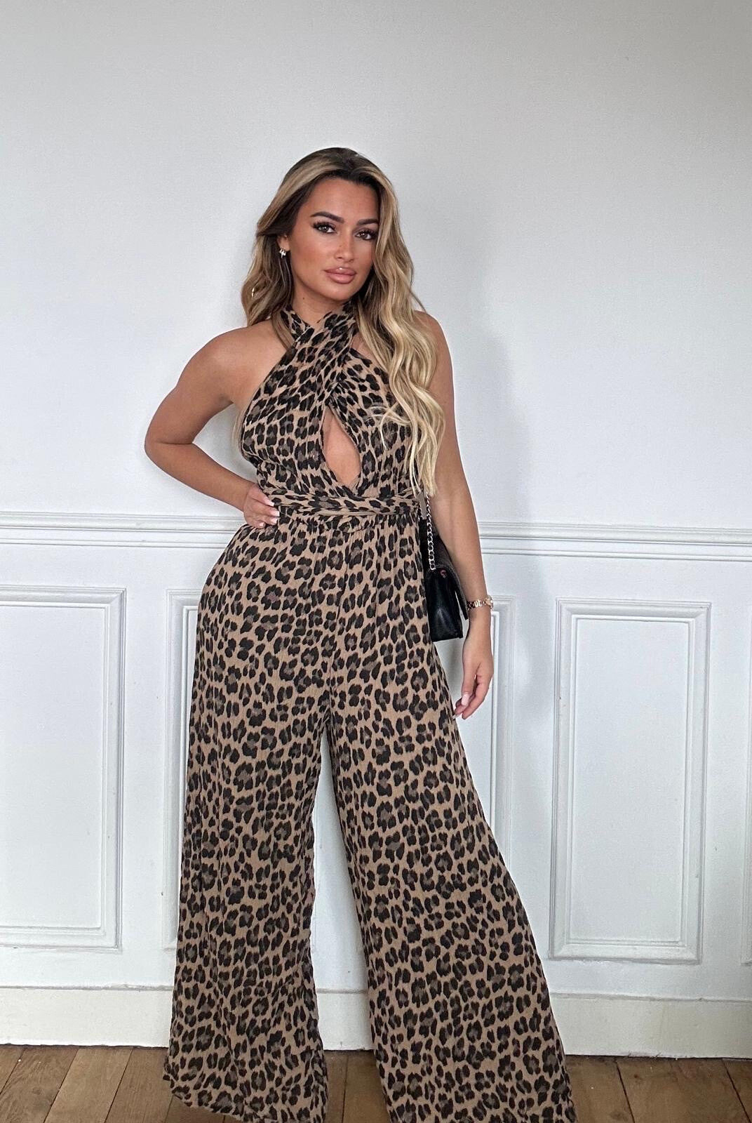 SAVAGE CHIC – Combinaison Léopard Multi-Position 100% coton