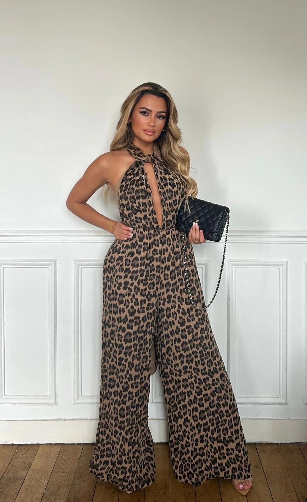 SAVAGE CHIC – Combinaison Léopard Multi-Position 100% coton