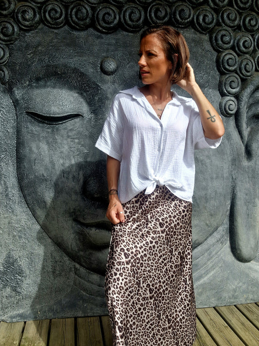 Jupe Satinée Wild Chic