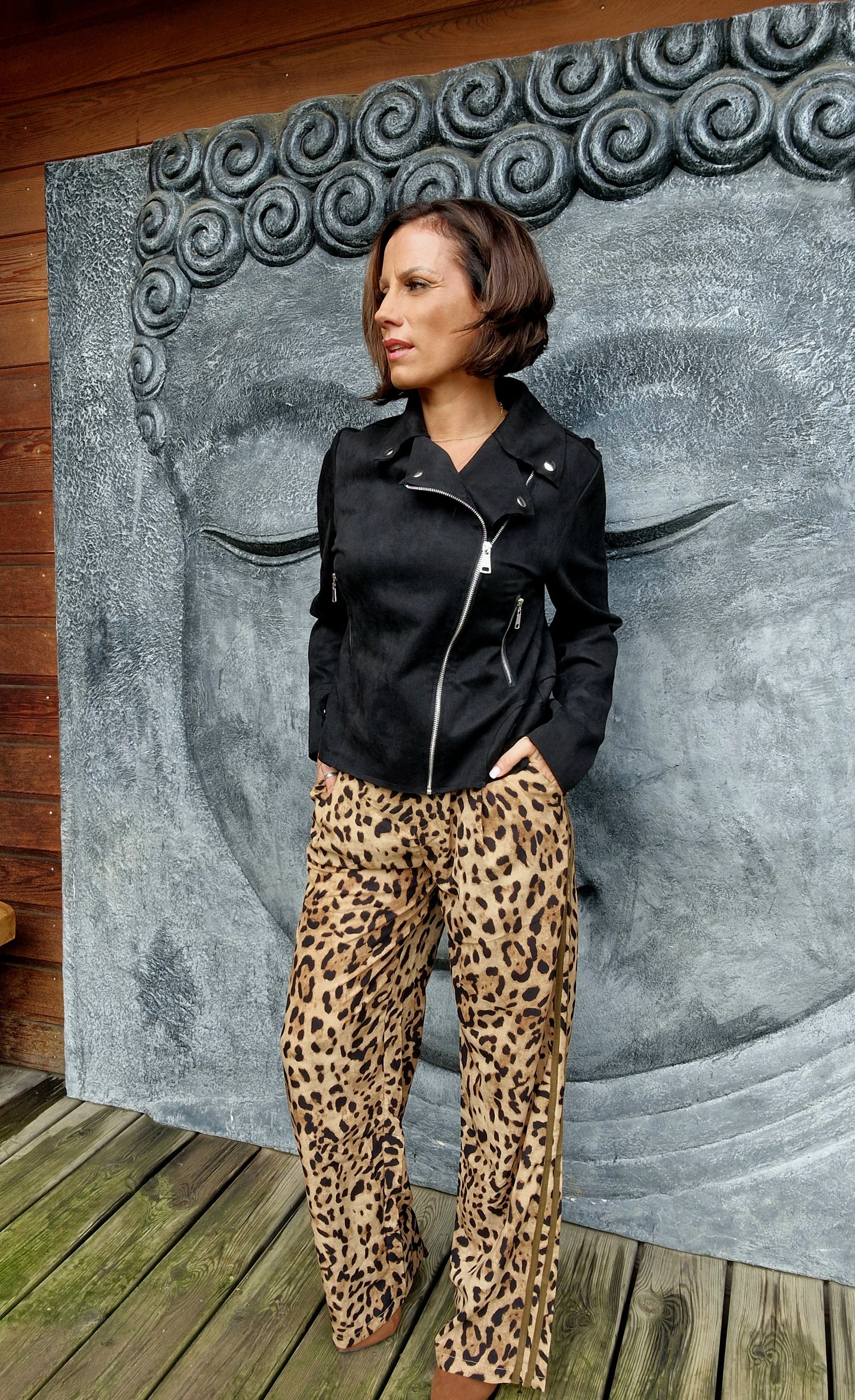 Veste IPA effet suédine