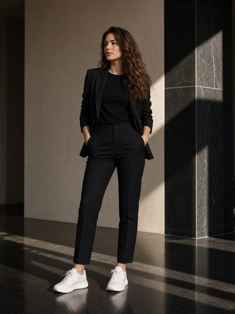 Illustration, mannequin fictif : la tenue complète
