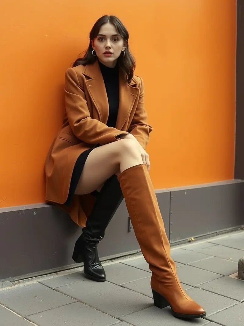 Bottes hautes automne 2026 : la bonne hauteur selon votre silhouette : look 17