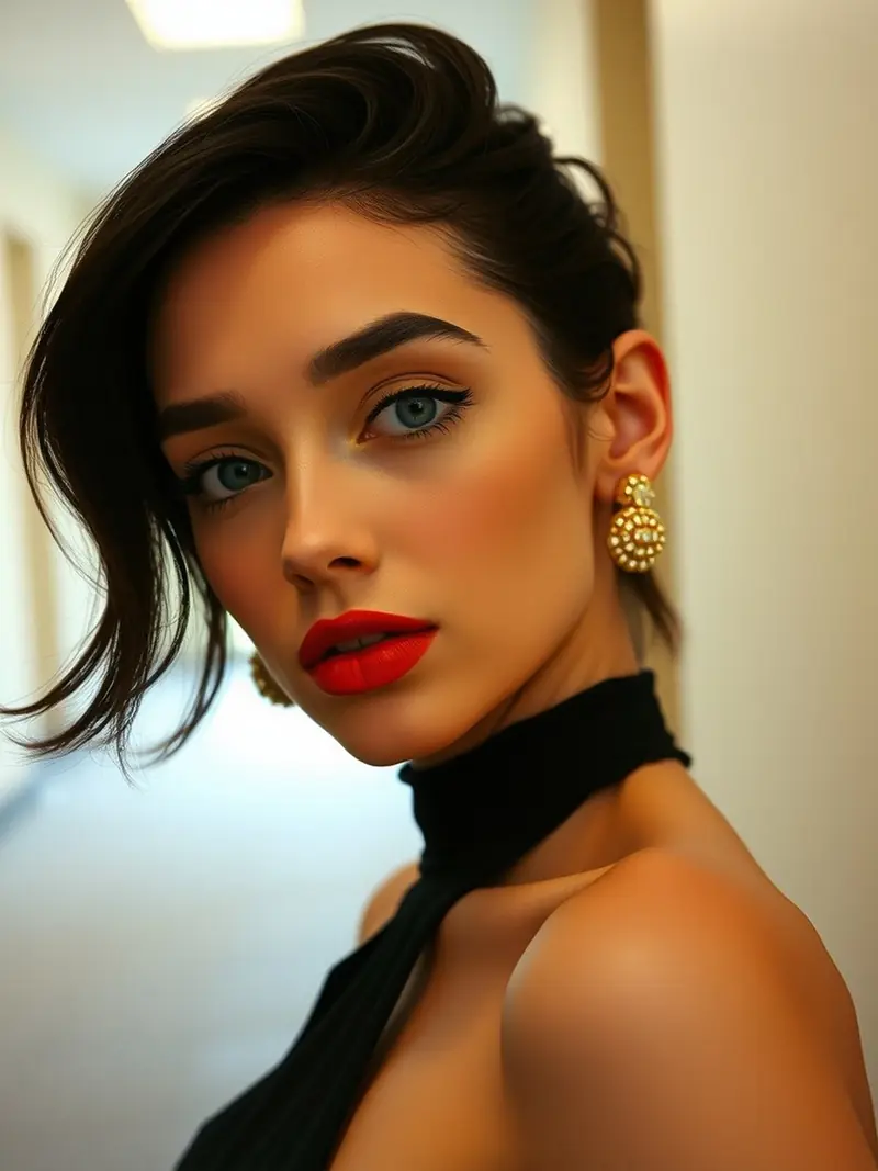 Brassière visible, taille basse : le dosage streetwear qui tient chaud : look 22
