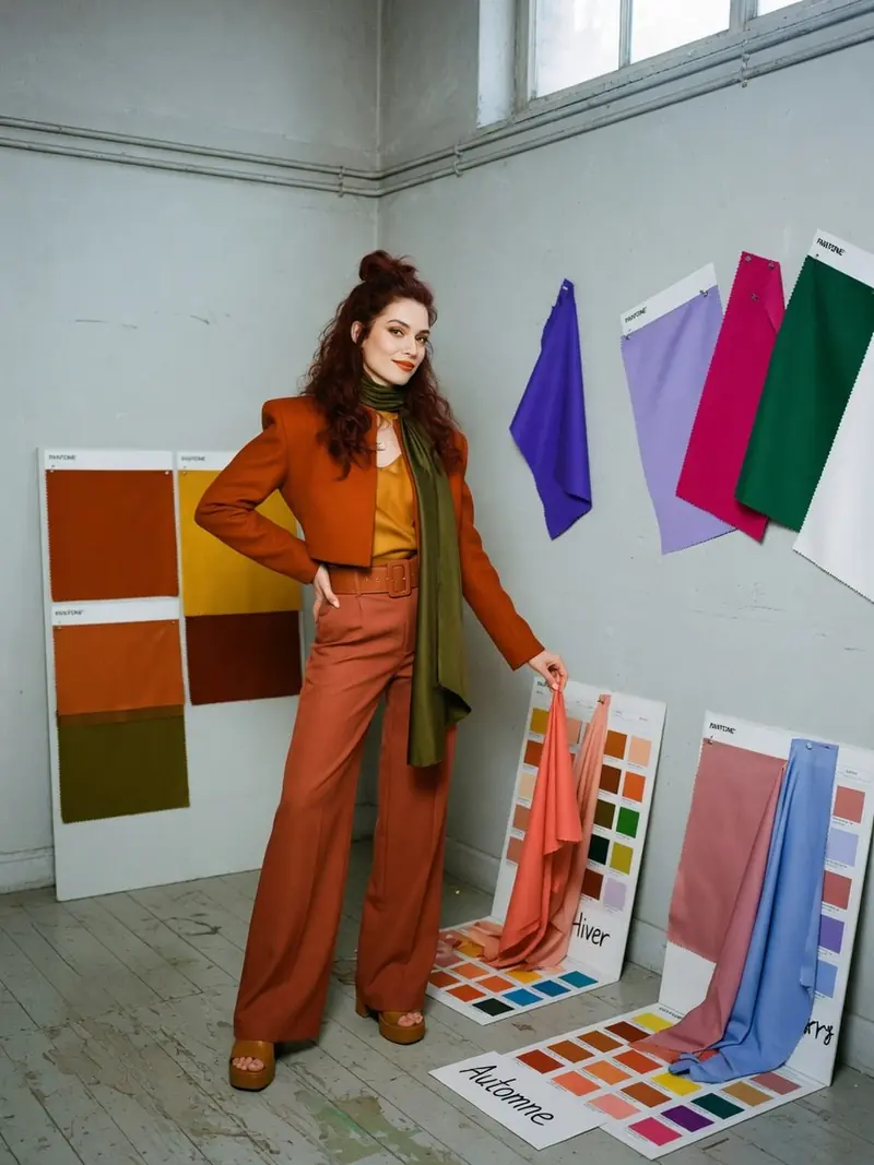 Colorimétrie : la grille pour porter les couleurs Pantone selon sa saison : look 1