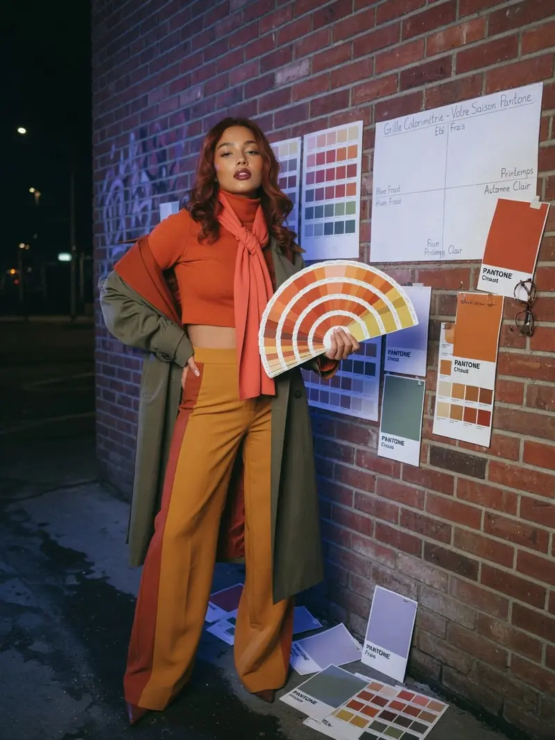 Colorimétrie : la grille pour porter les couleurs Pantone selon sa saison : look 11