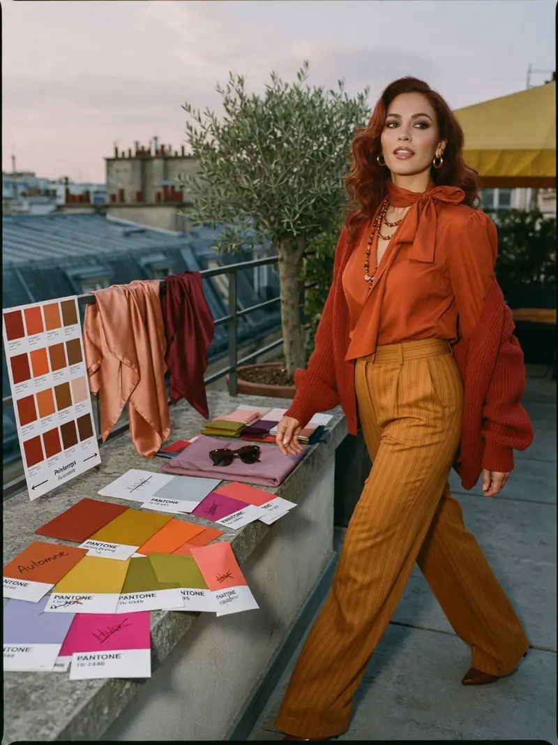 Colorimétrie : la grille pour porter les couleurs Pantone selon sa saison : look 4