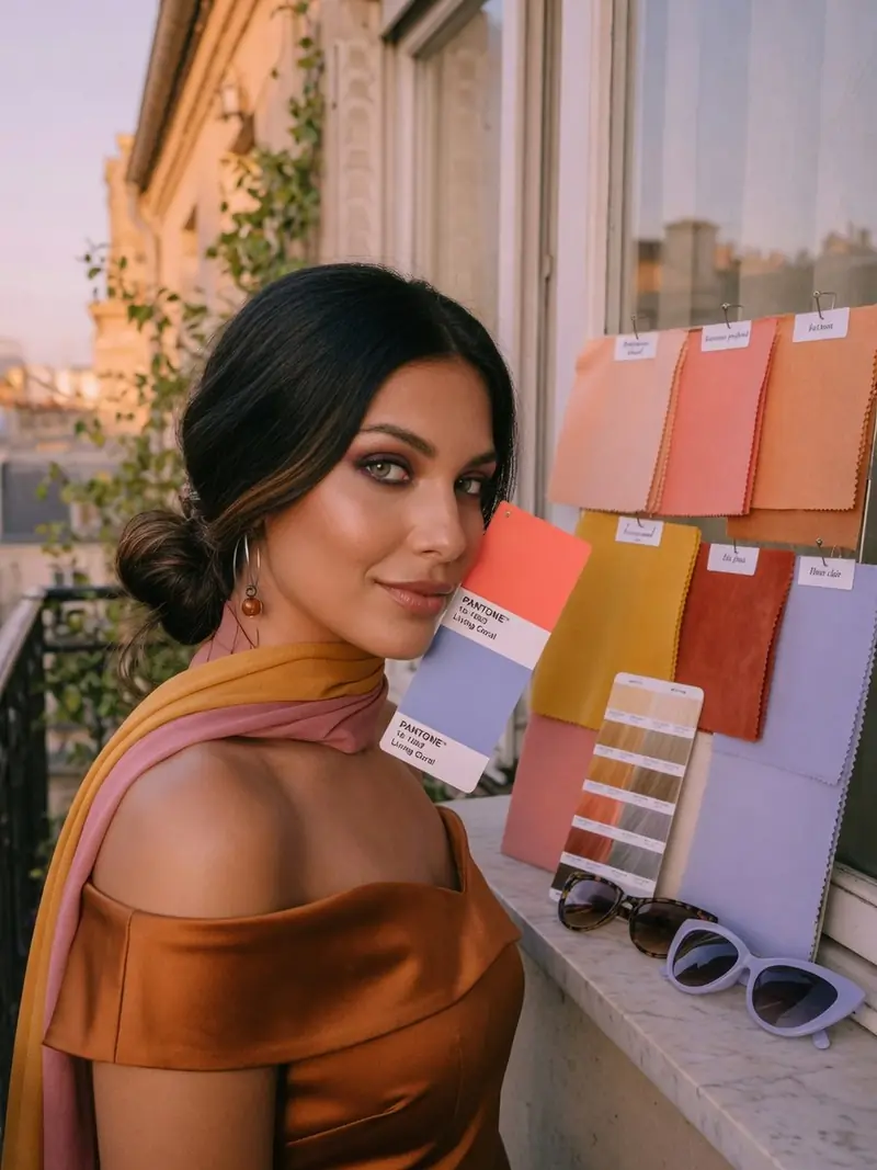 Colorimétrie : la grille pour porter les couleurs Pantone selon sa saison : look 9