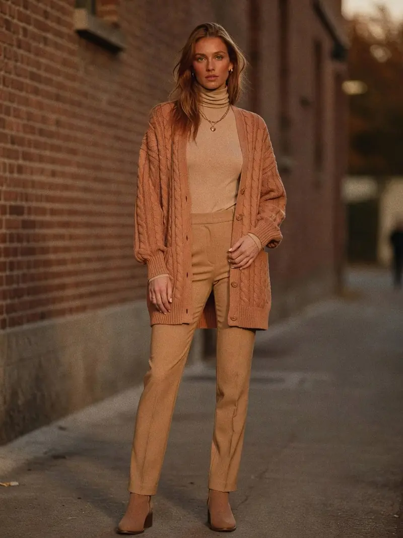 Colorimétrie automne doux : où trouver les bonnes teintes cette saison : look 11
