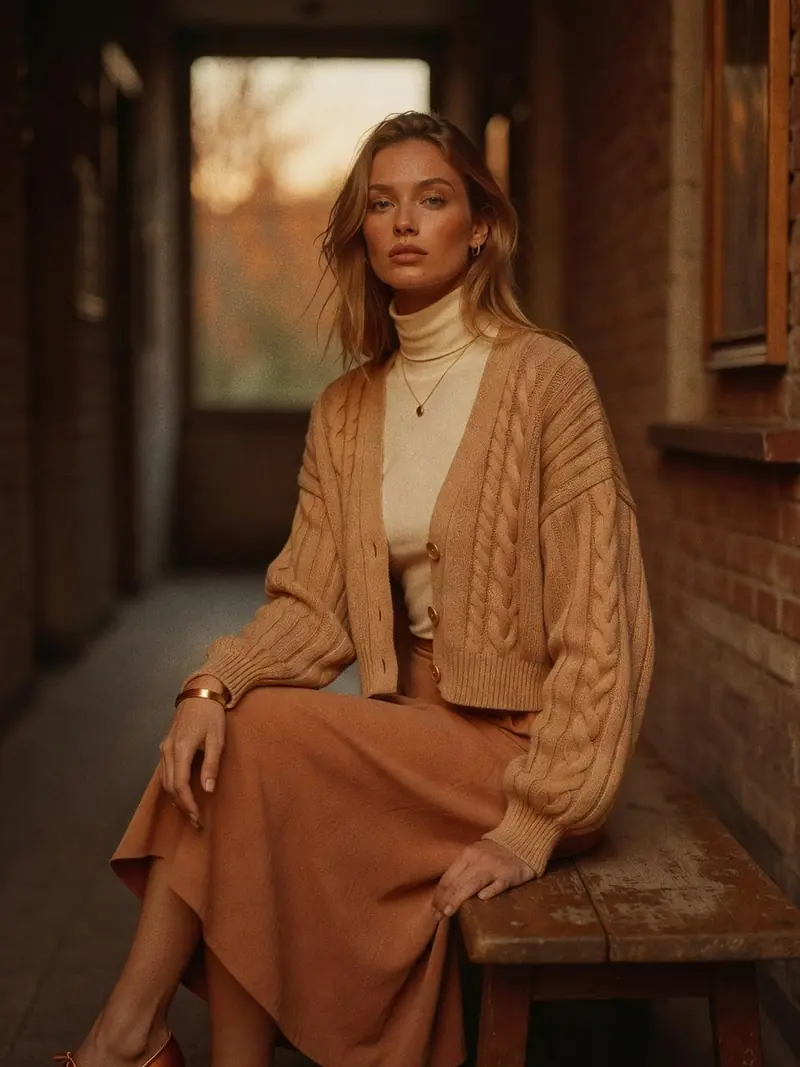 Colorimétrie automne doux : où trouver les bonnes teintes cette saison : look 15