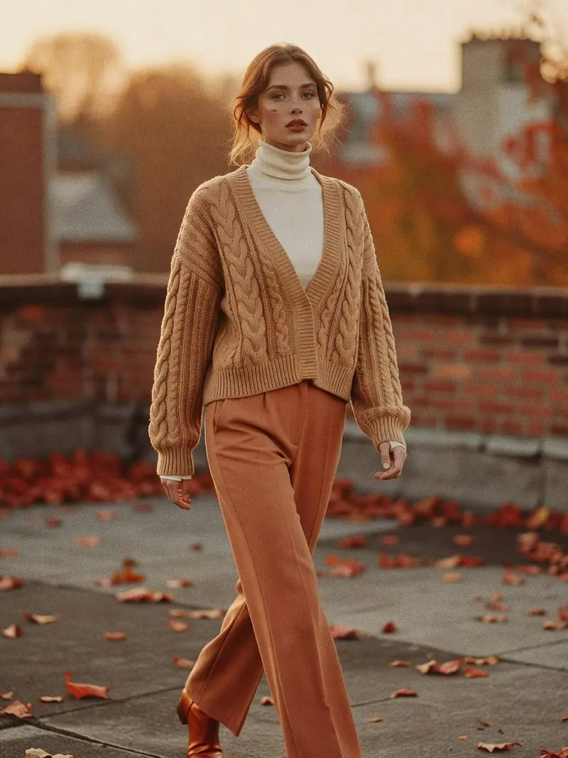 Colorimétrie automne doux : où trouver les bonnes teintes cette saison : look 4