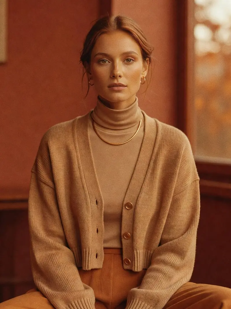 Colorimétrie automne doux : où trouver les bonnes teintes cette saison : look 5