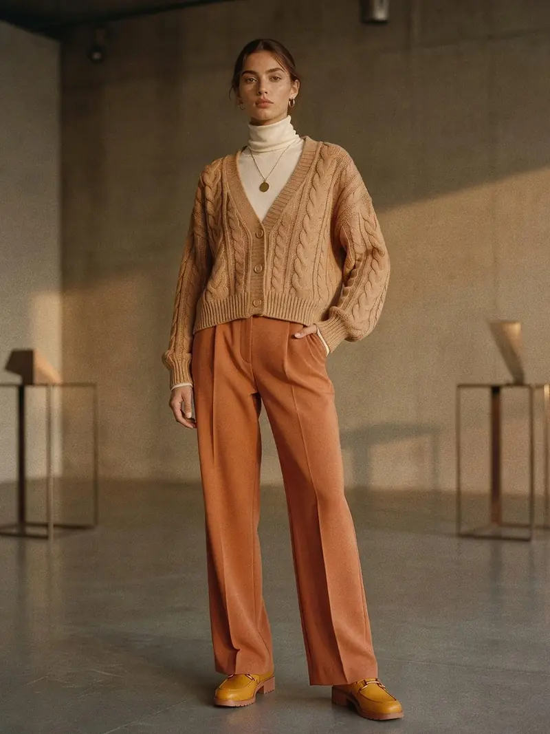 Colorimétrie automne doux : où trouver les bonnes teintes cette saison : look 8
