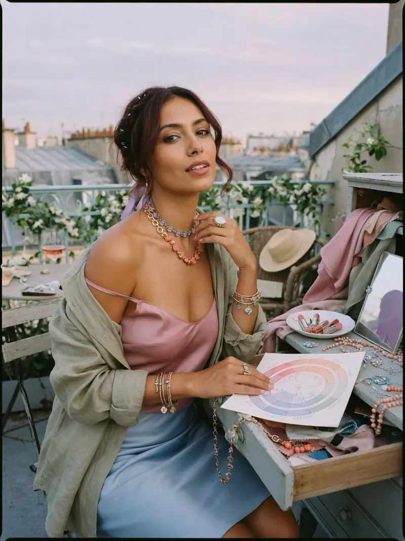 Colorimétrie été : ce que révèle votre tiroir à bijoux sur votre sous-ton : look 16