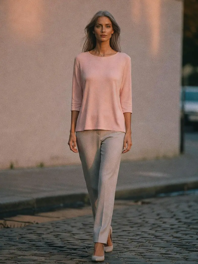 Colorimétrie été doux : que garder, que changer dans sa garde-robe : look 21