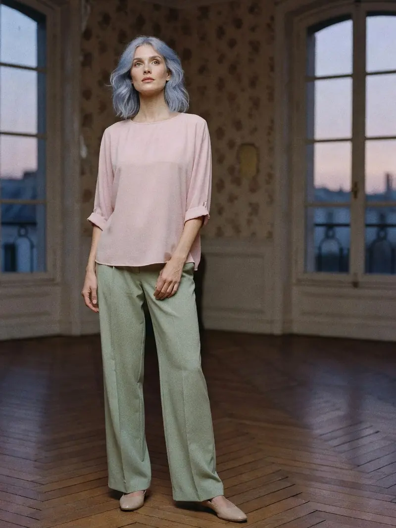 Colorimétrie été doux : que garder, que changer dans sa garde-robe : look 22