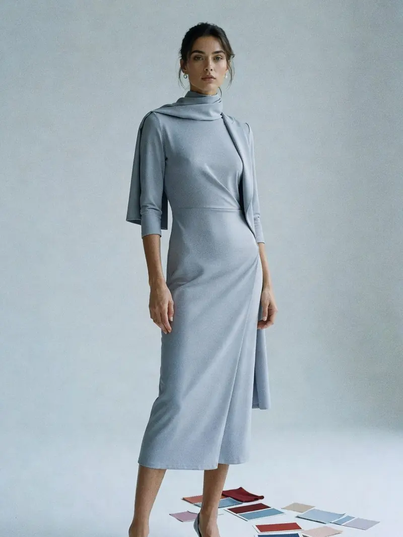Colorimétrie été froid : porter le bordeaux et le terracotta 2026 : look 1