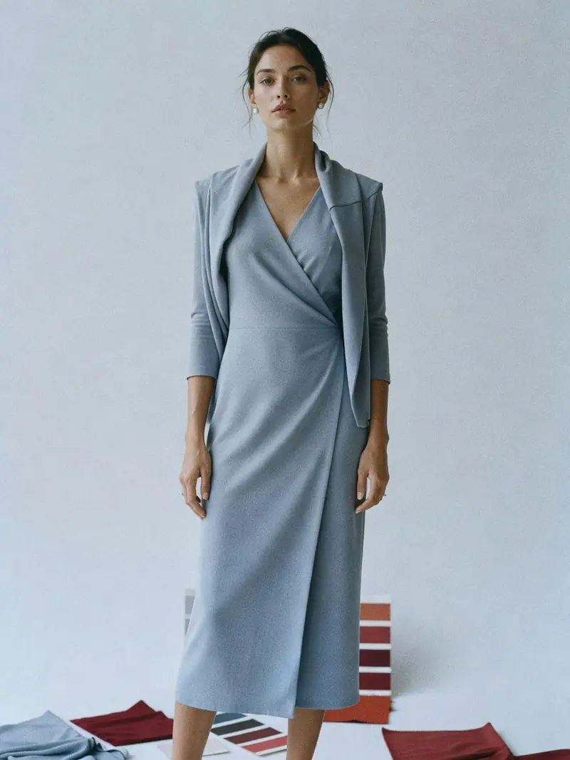 Colorimétrie été froid : porter le bordeaux et le terracotta 2026 : look 11
