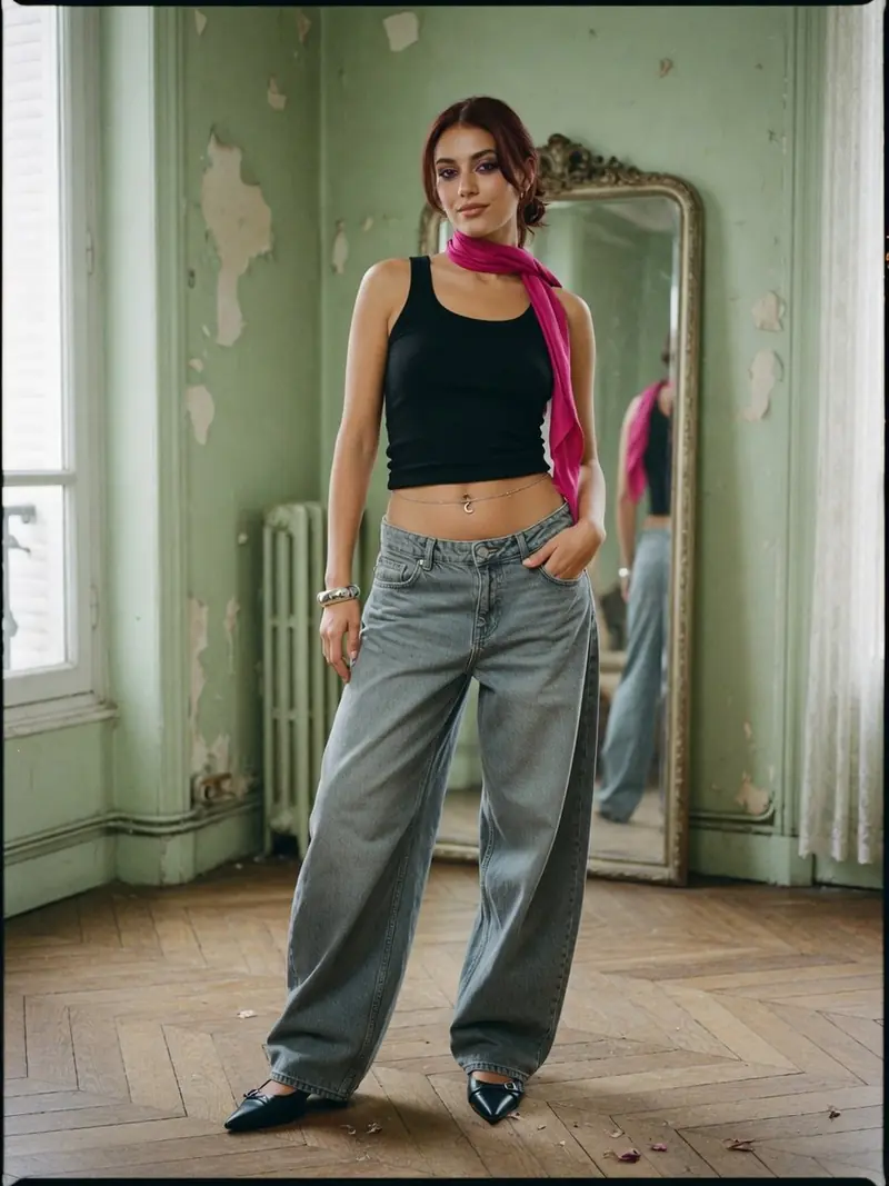 Comment porter un baggy femme taille basse sans qu'il vous trahisse : look 10