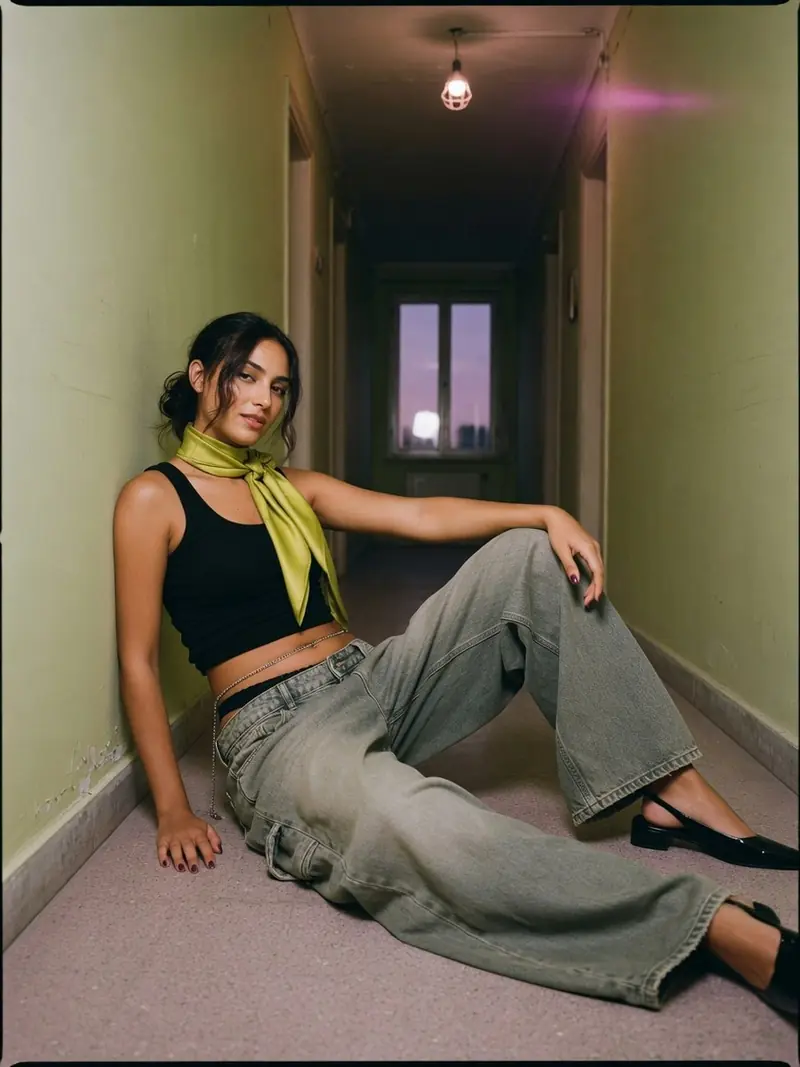 Comment porter un baggy femme taille basse sans qu'il vous trahisse : look 15