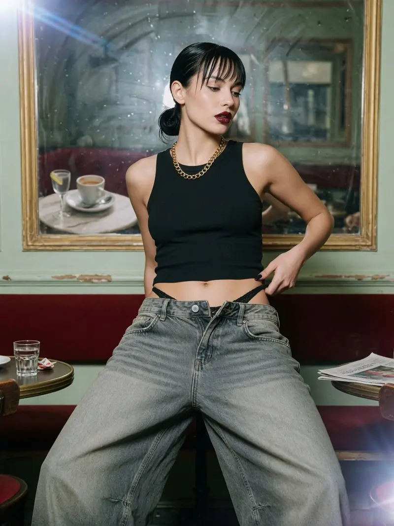 Comment porter un baggy femme taille basse sans qu'il vous trahisse : look 18