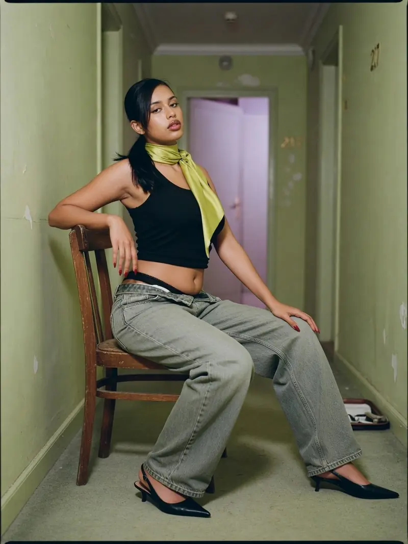 Comment porter un baggy femme taille basse sans qu'il vous trahisse : look 5
