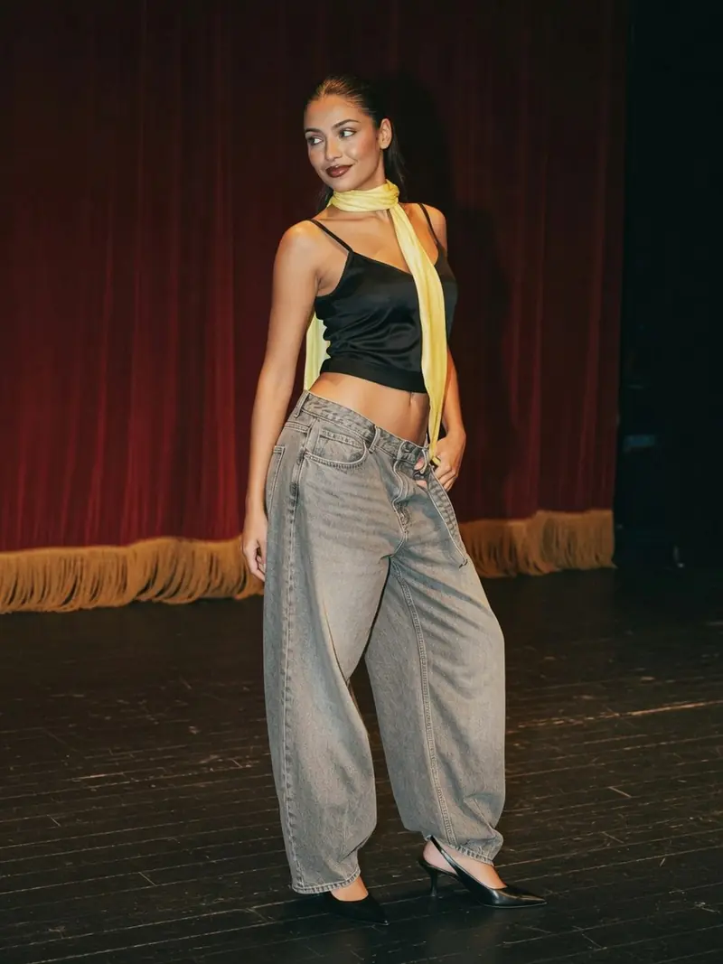 Comment porter un baggy femme taille basse sans qu'il vous trahisse : look 7