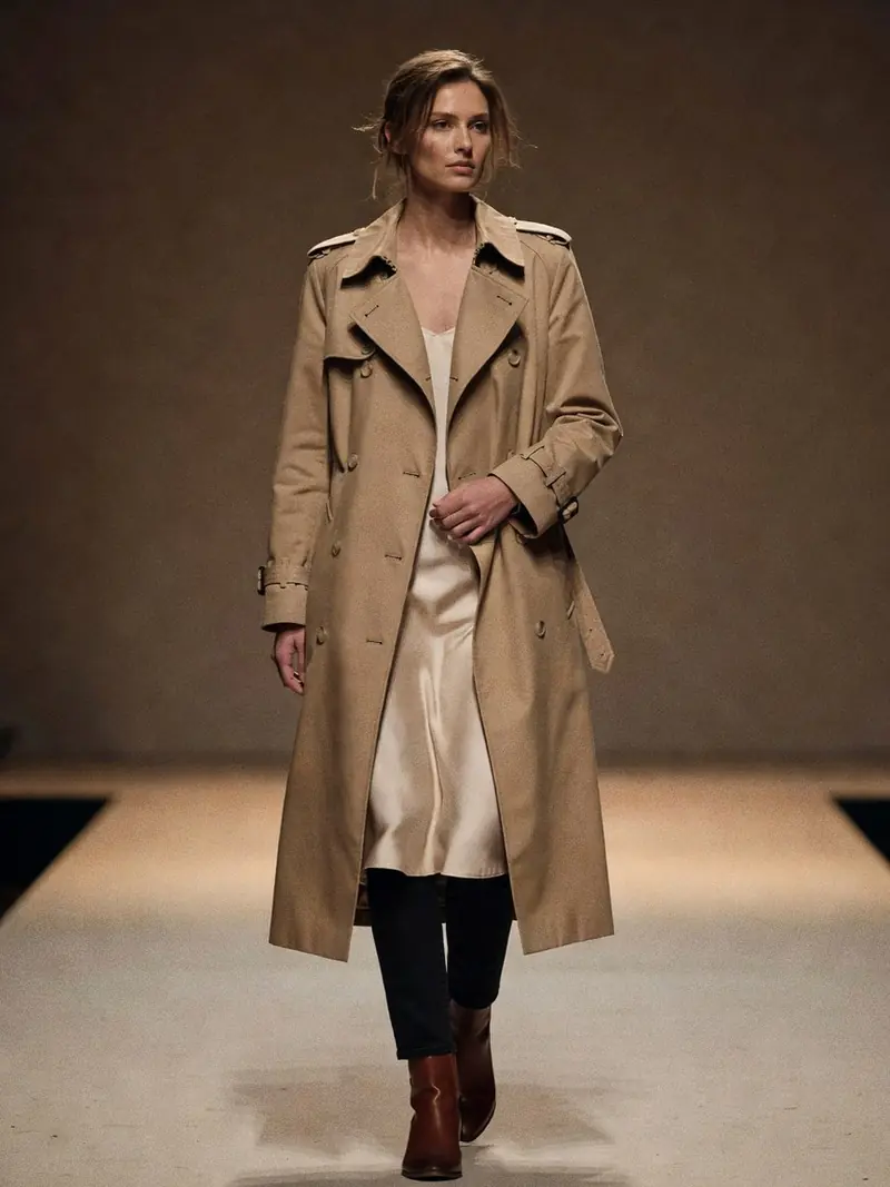 Comment porter un trench femme : ce que révèlent ses détails militaires : look 7
