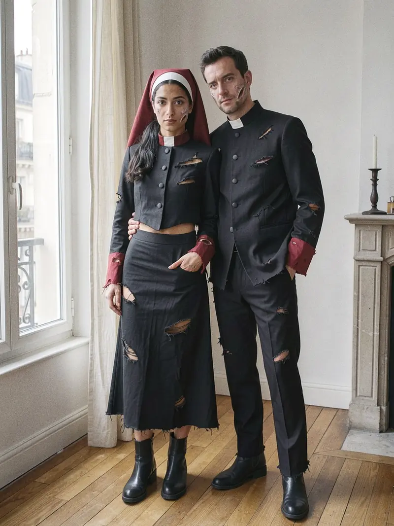 Déguisement Halloween couple : la méthode pour l'habiller aussi bien que toi : en situation
