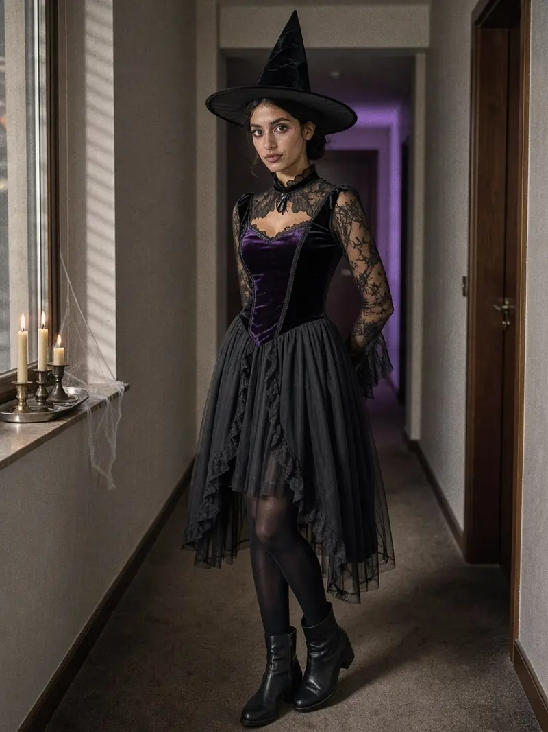 Déguisement halloween femme : 5 looks à reporter le 1er novembre : le détail de la matière