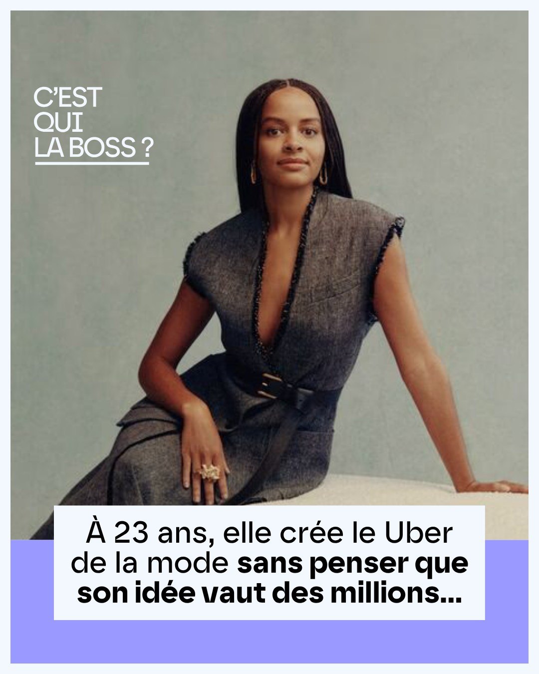 Publication de C'est qui la boss sur Instagram : Josephine Philips, SOJO, application de retouche et réparation
