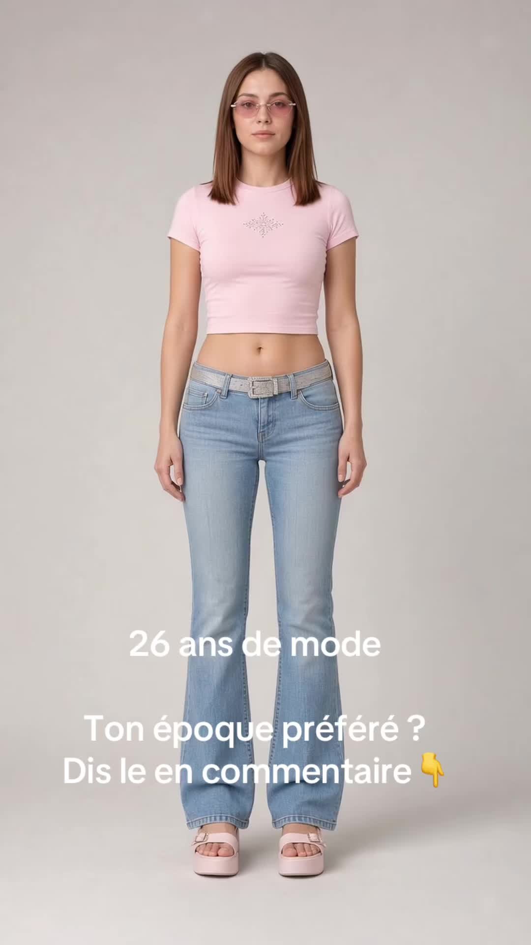 Vignette de la vidéo TikTok de Addict beauté mag : évolution du style féminin de 2000 à 2026 (vidéo générée par IA, mannequin fictive)