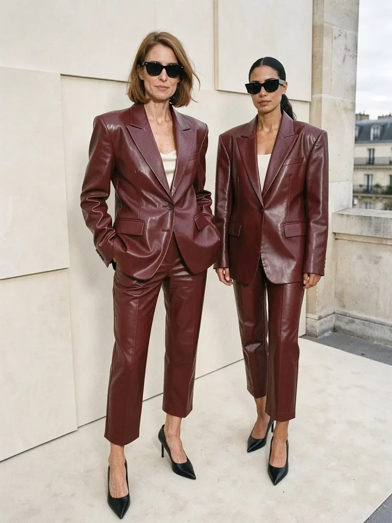 Isabelle Huppert à Balenciaga : la veste en cuir qui mène le jeu : une autre façon de la porter
