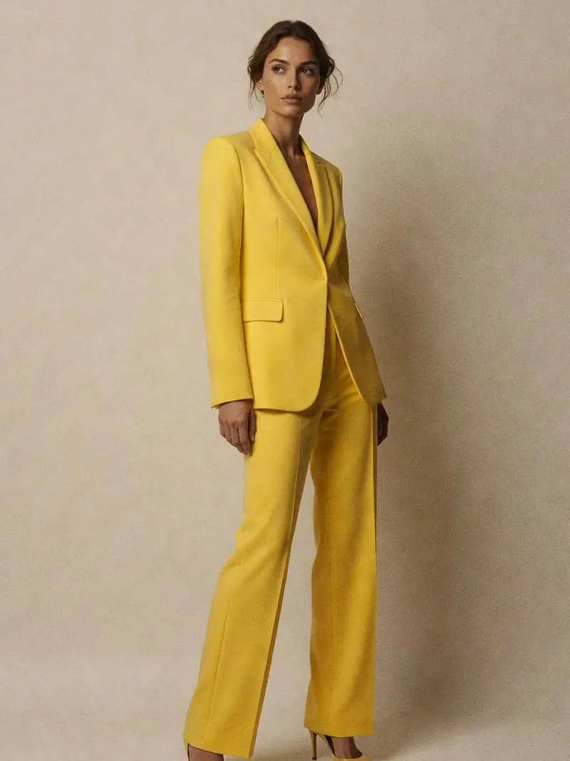Le jaune beurre est la couleur qui va dominer ton automne 2026 : look 17