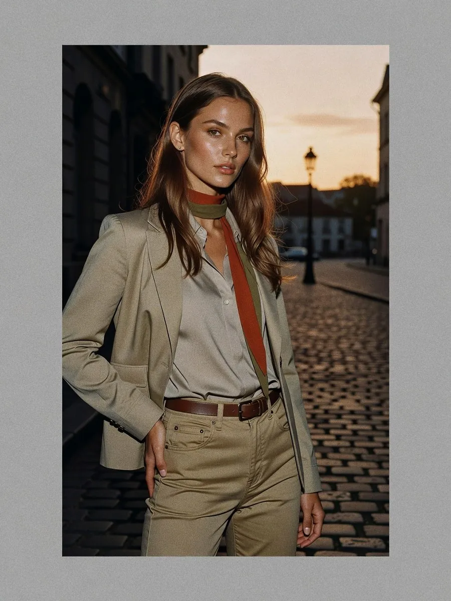 Jean kaki : Zara, Mango ou H&M, lequel choisir selon sa silhouette ? : look 21