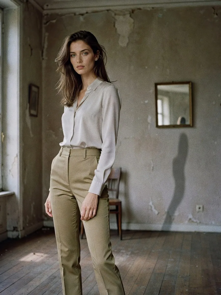 Jean kaki : Zara, Mango ou H&M, lequel choisir selon sa silhouette ? : look 22