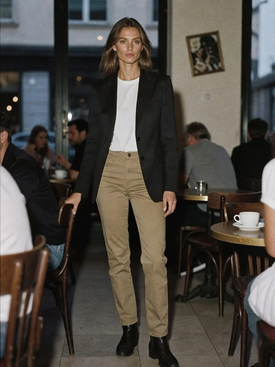 Jean kaki : Zara, Mango ou H&M, lequel choisir selon sa silhouette ? : look 6