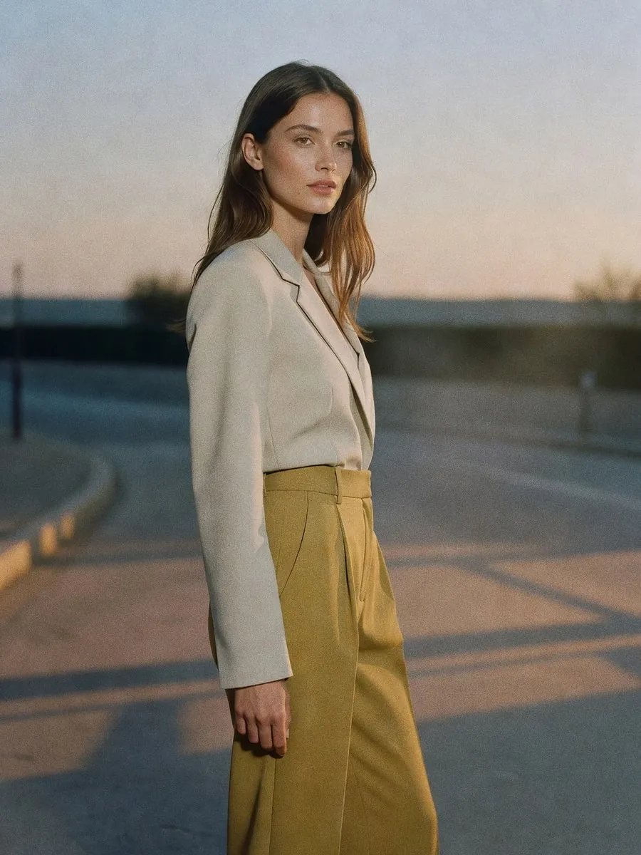 Jean kaki : Zara, Mango ou H&M, lequel choisir selon sa silhouette ? : look 9