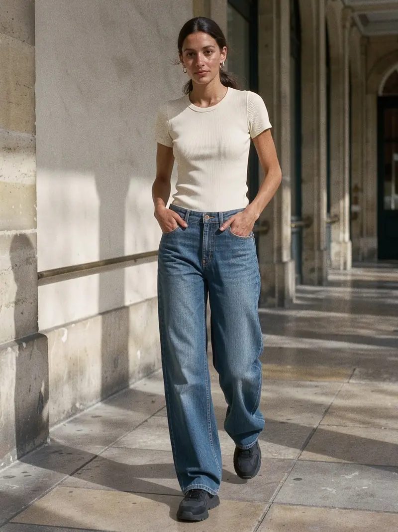 Illustration, mannequin fictif : la tenue complète