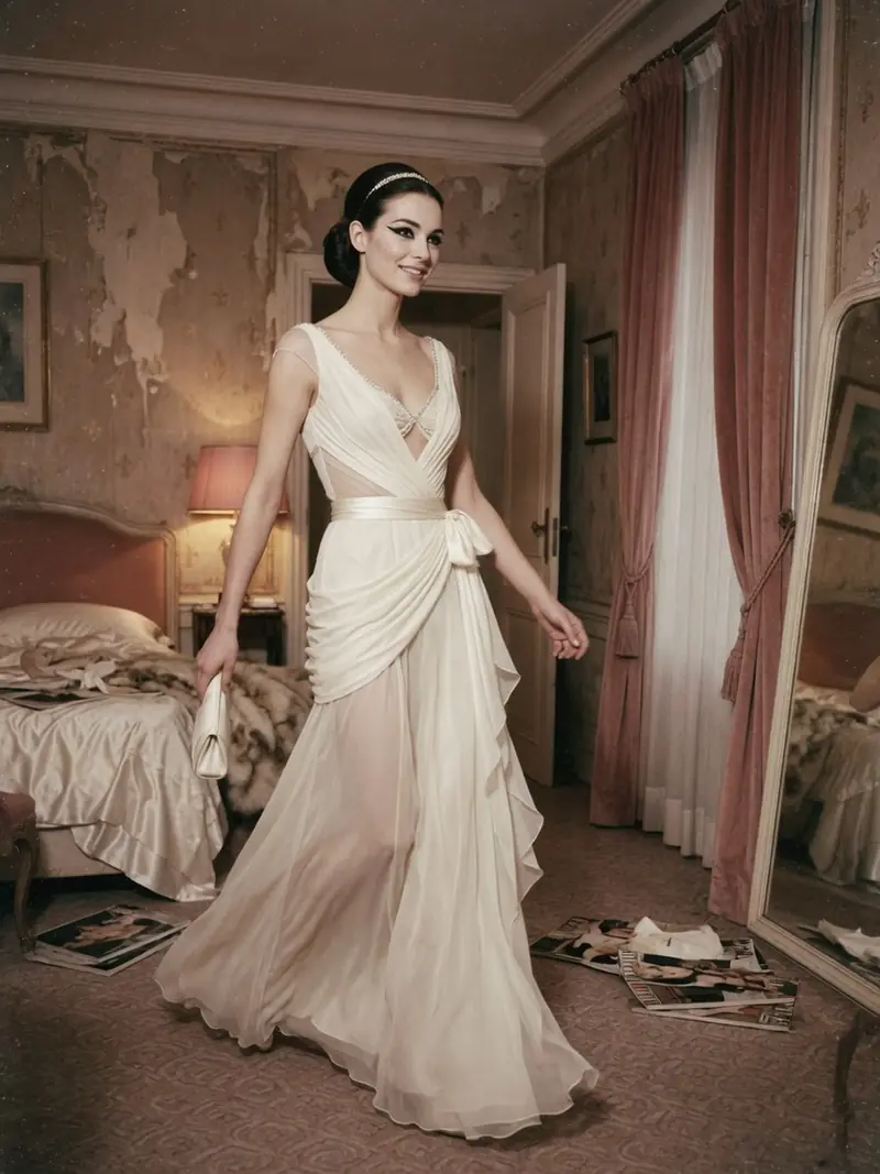 Jean Louis a inventé le naked dress dès 1962, avant les tapis rouges : look 14