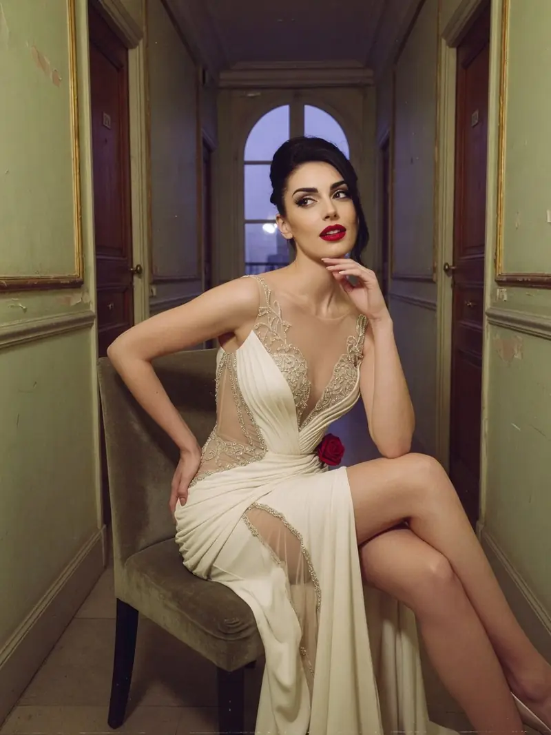Jean Louis a inventé le naked dress dès 1962, avant les tapis rouges : look 15